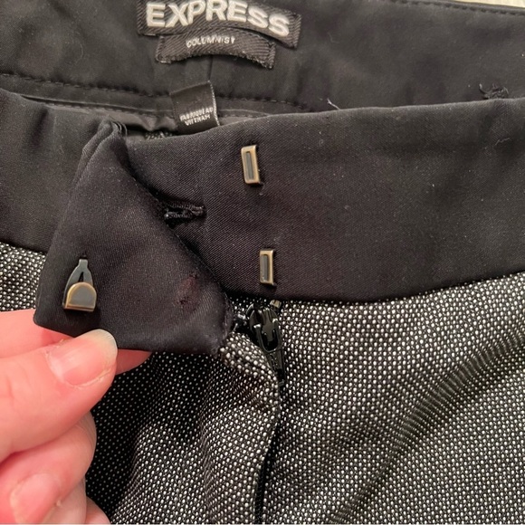 Express Columnist Pant Black White Dots 8R - Picture 5 of 11